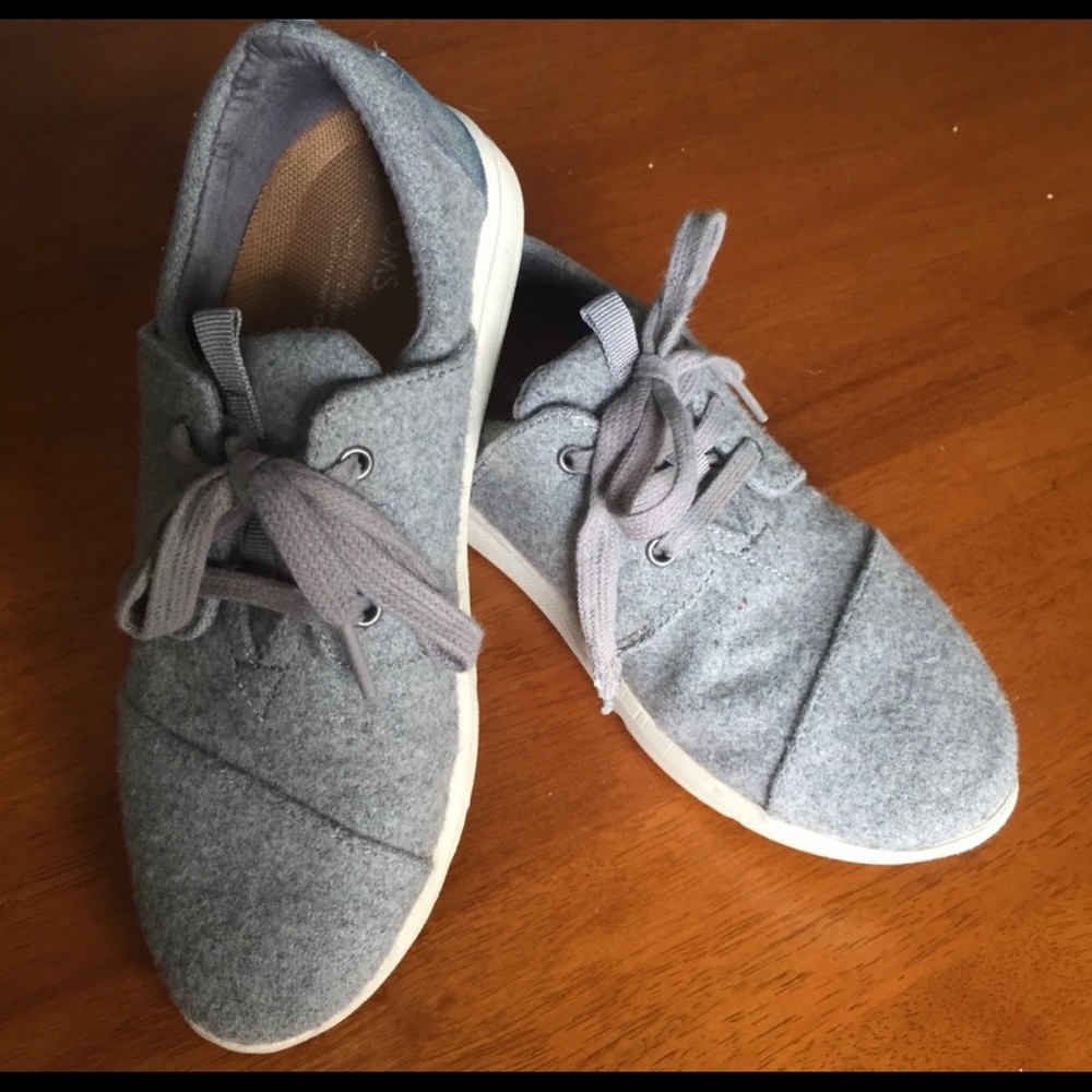 Grey toms del rey shoes
